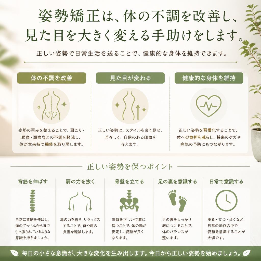 姿勢矯正の重要性