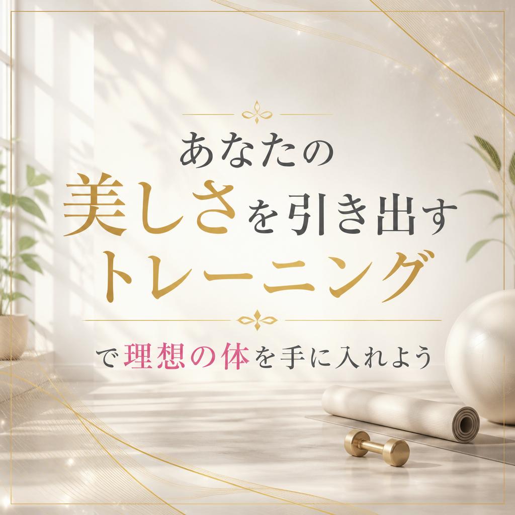 あなたの美しさを引き出すトレーニングで理想の体を手に入れよう