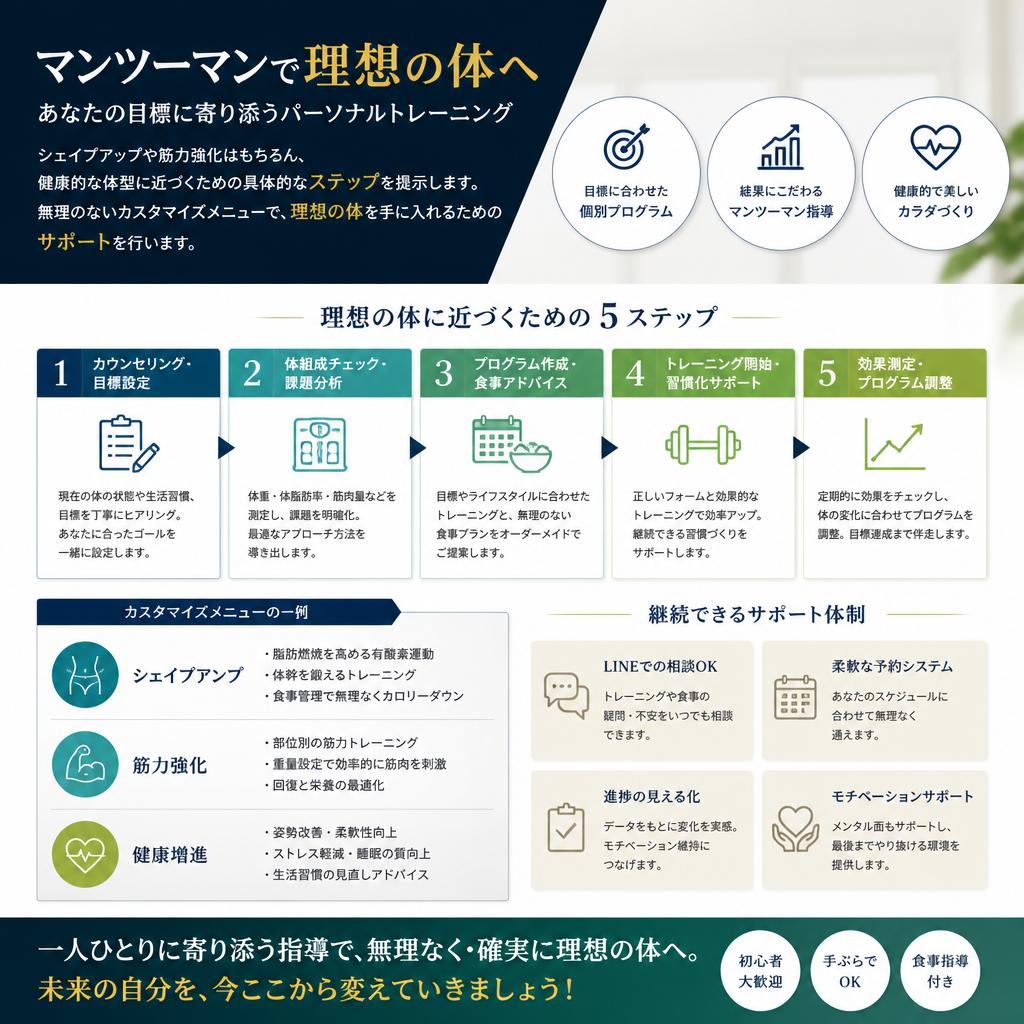 理想の体を手に入れるためのステップ