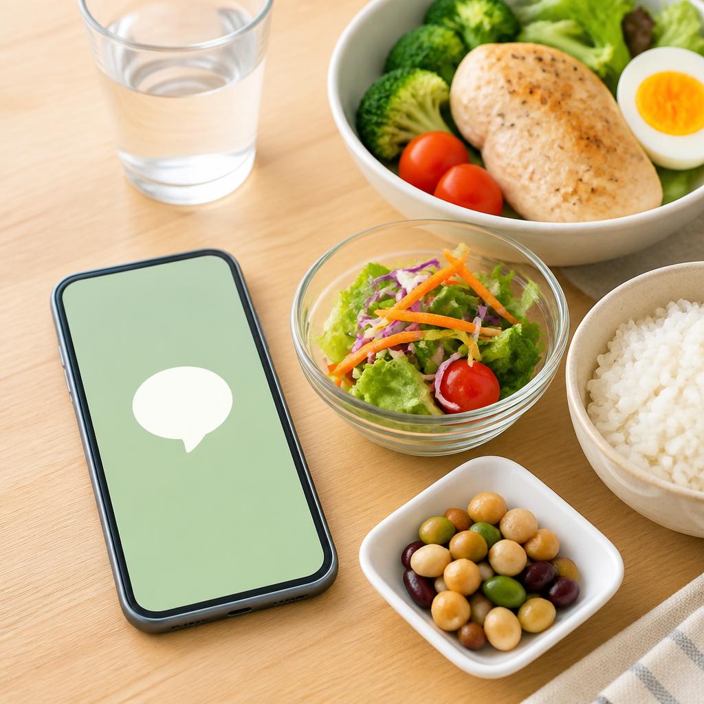 LINEでの食事サポート