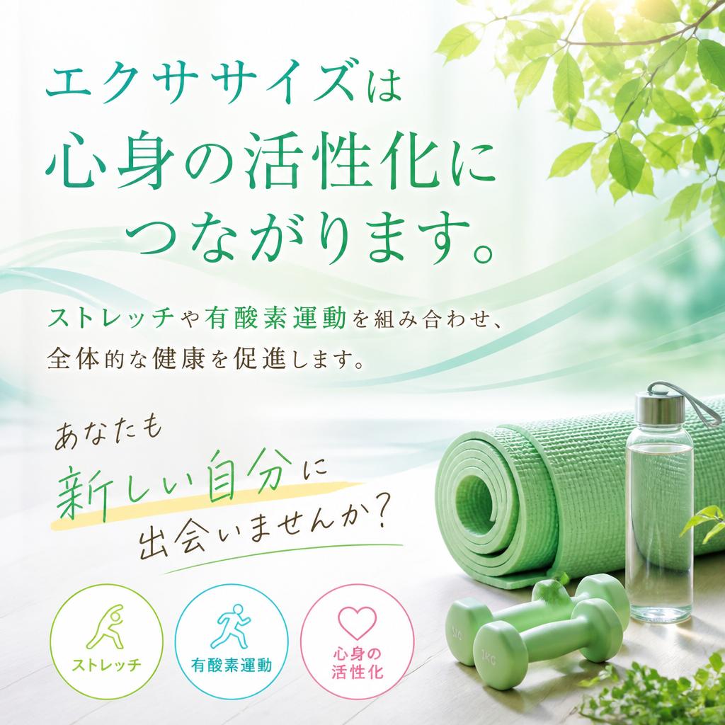 エクササイズで心と体を目覚めさせよう