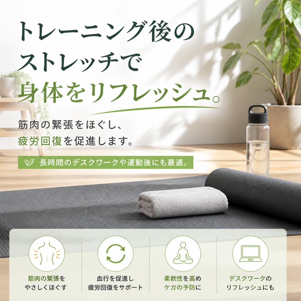 ストレッチで身体をリフレッシュ