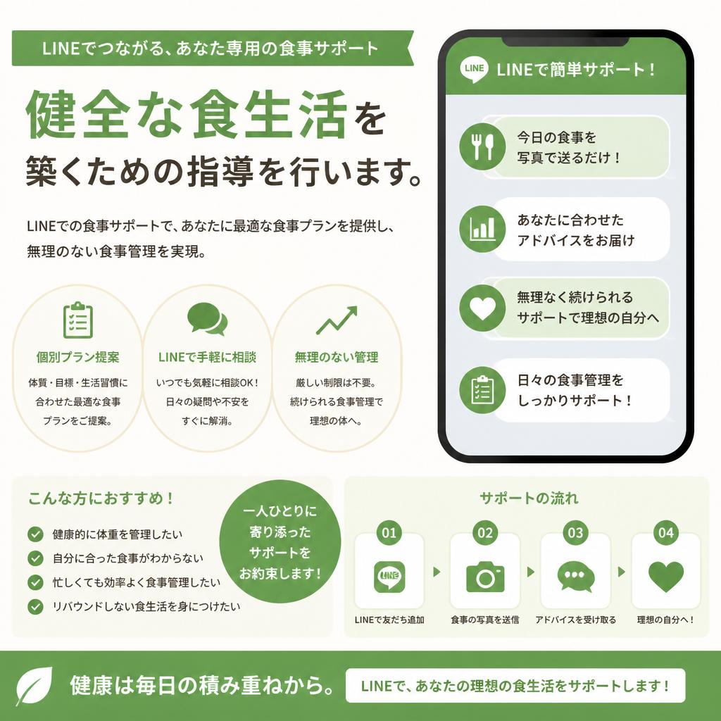 食事管理が成功の秘訣！