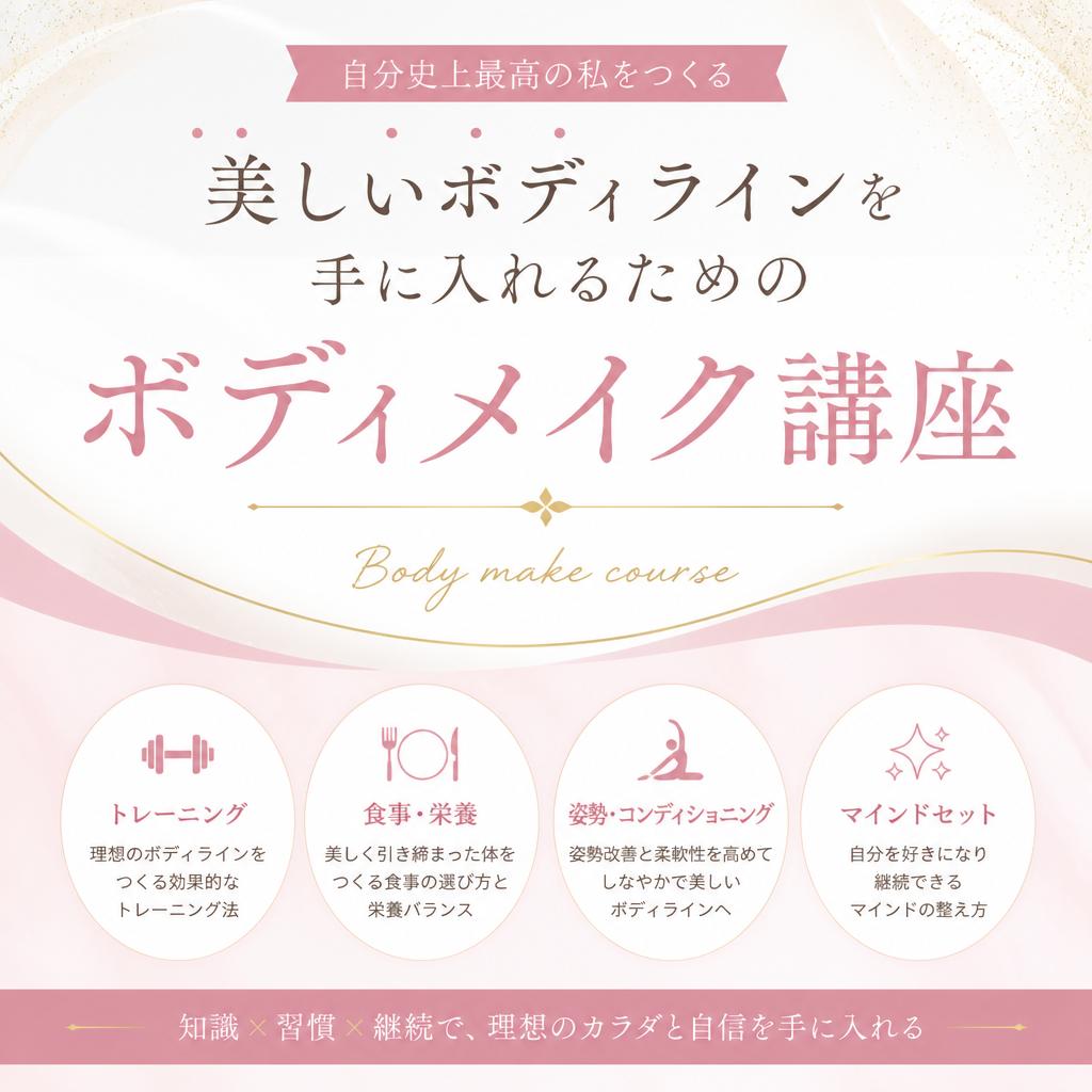 美しいボディラインを手に入れるためのボディメイク講座