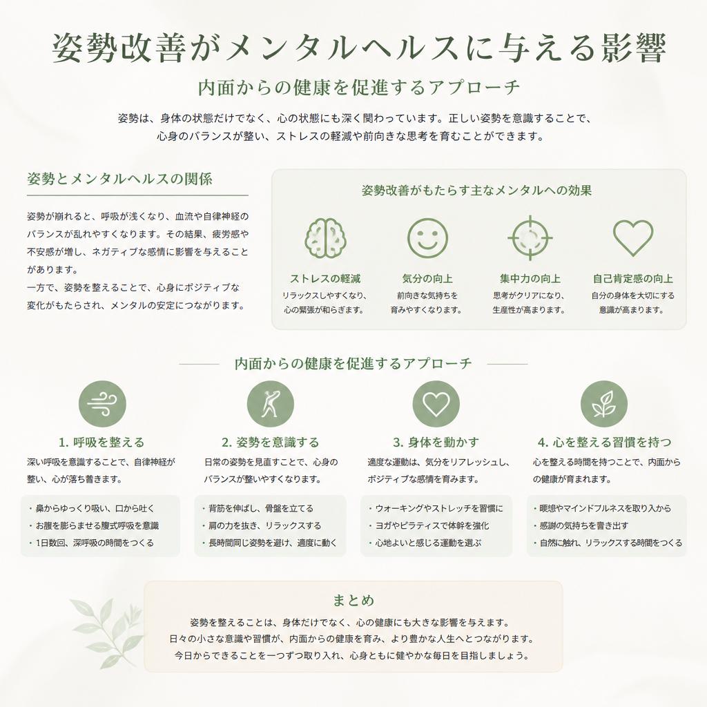 5. メンタルヘルスと姿勢の関係