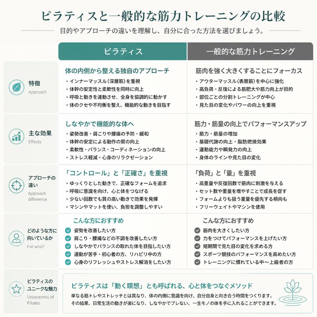 ピラティスとヨガの違い