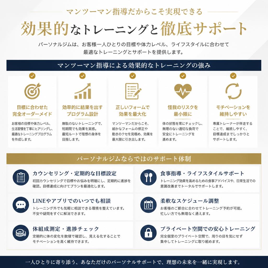 パーソナルジムの強み
