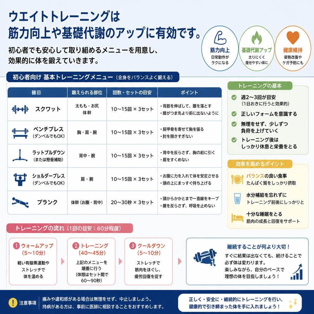 ウエイトトレーニングの重要性