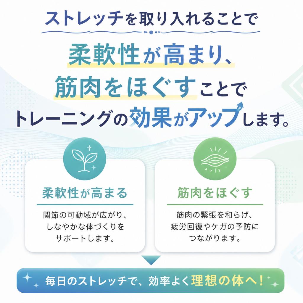 ストレッチで柔軟性を向上