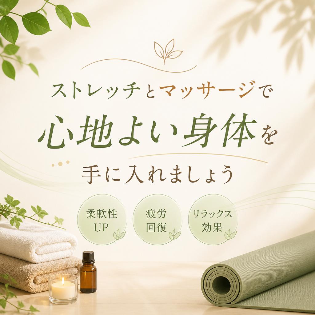 ストレッチとマッサージで心地よい身体を手に入れましょう