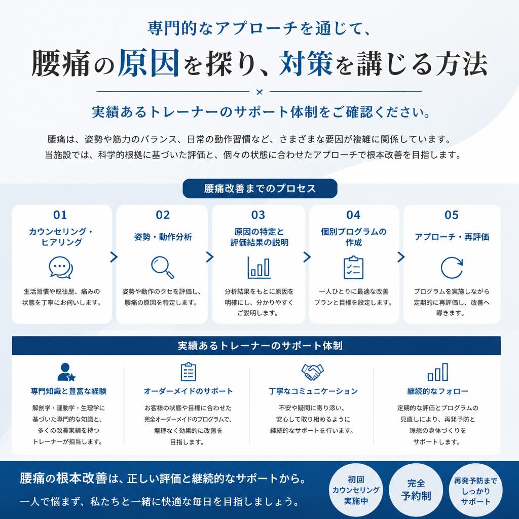 腰痛の改善が期待できる理由