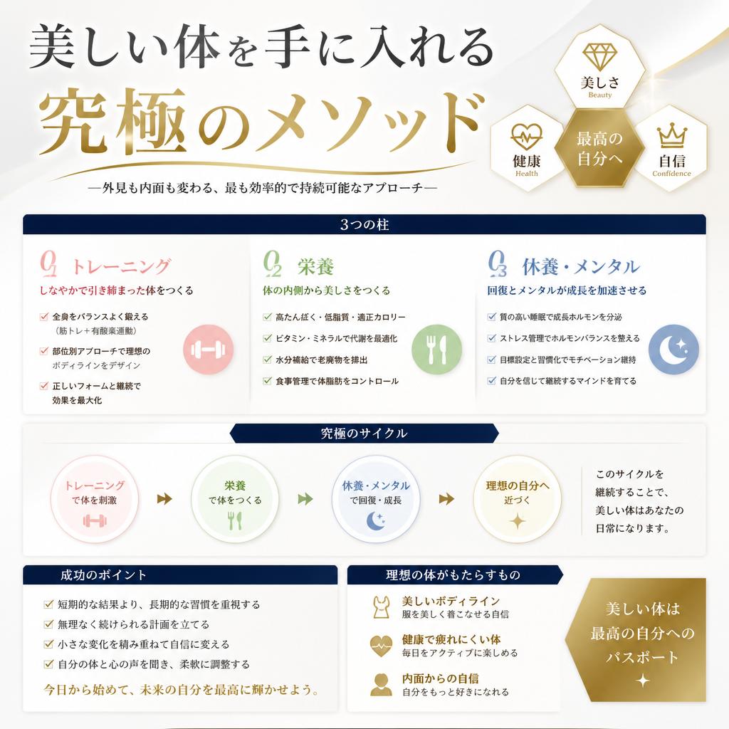 美しい体を手に入れる究極のメソッド