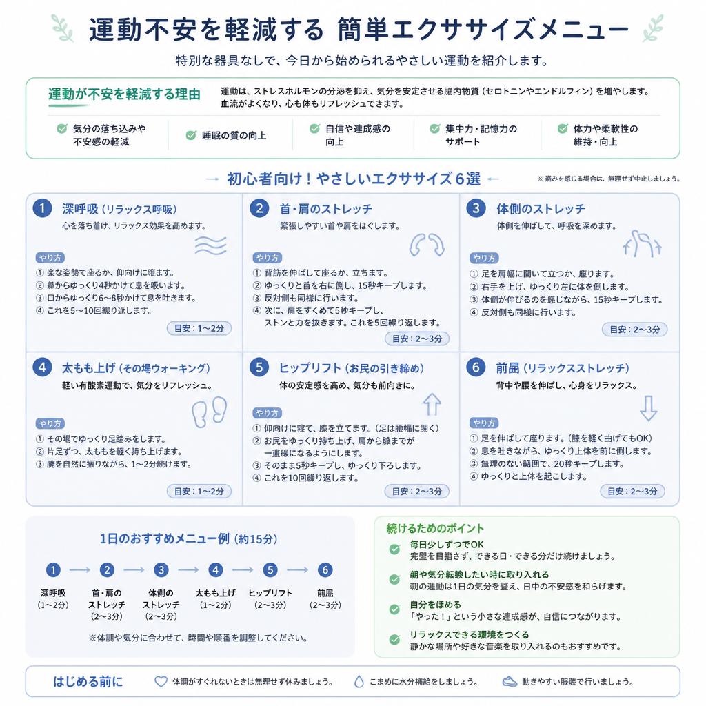 初心者向けの運動メニュー