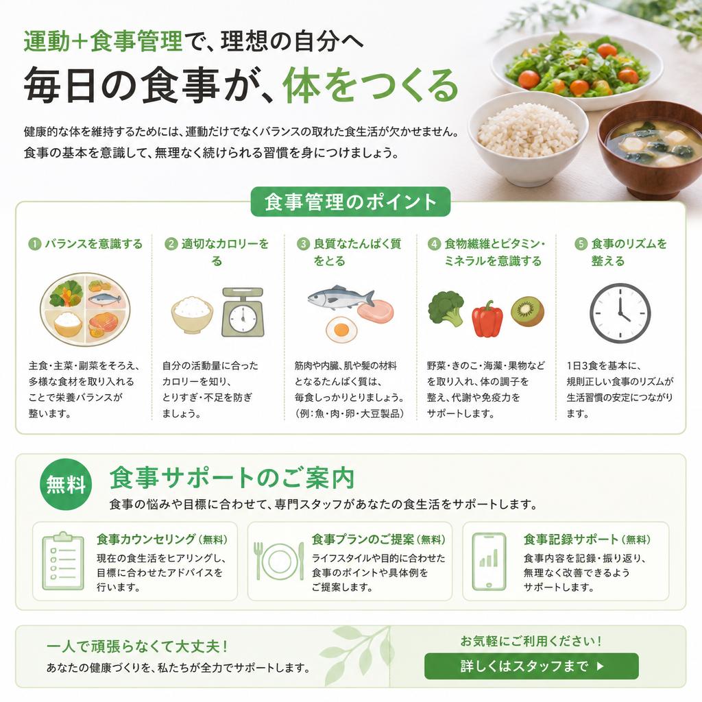 健康管理と食事指導
