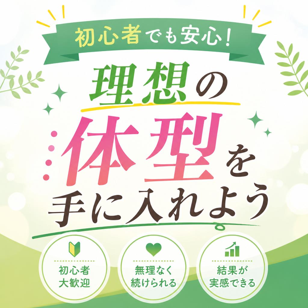 初心者でも安心！理想の体型を手に入れよう