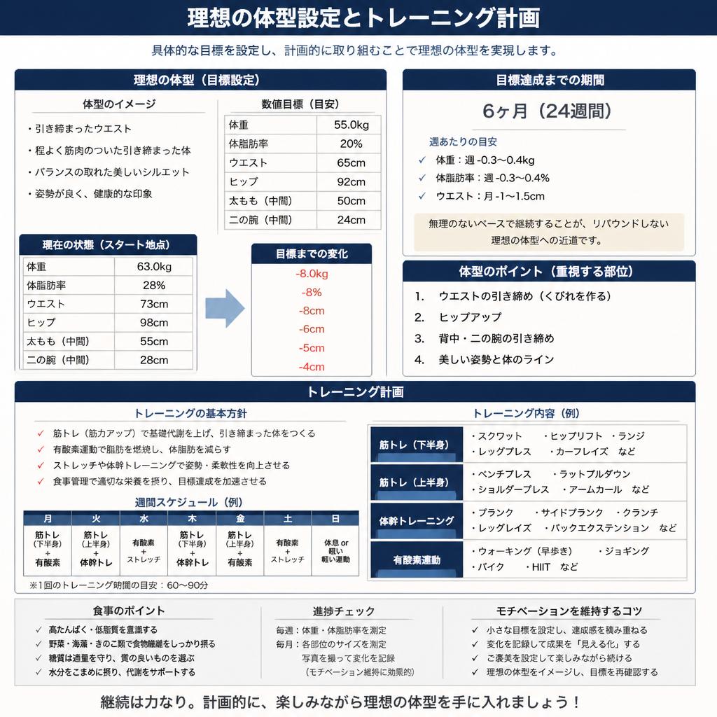 理想の体型を手に入れるために