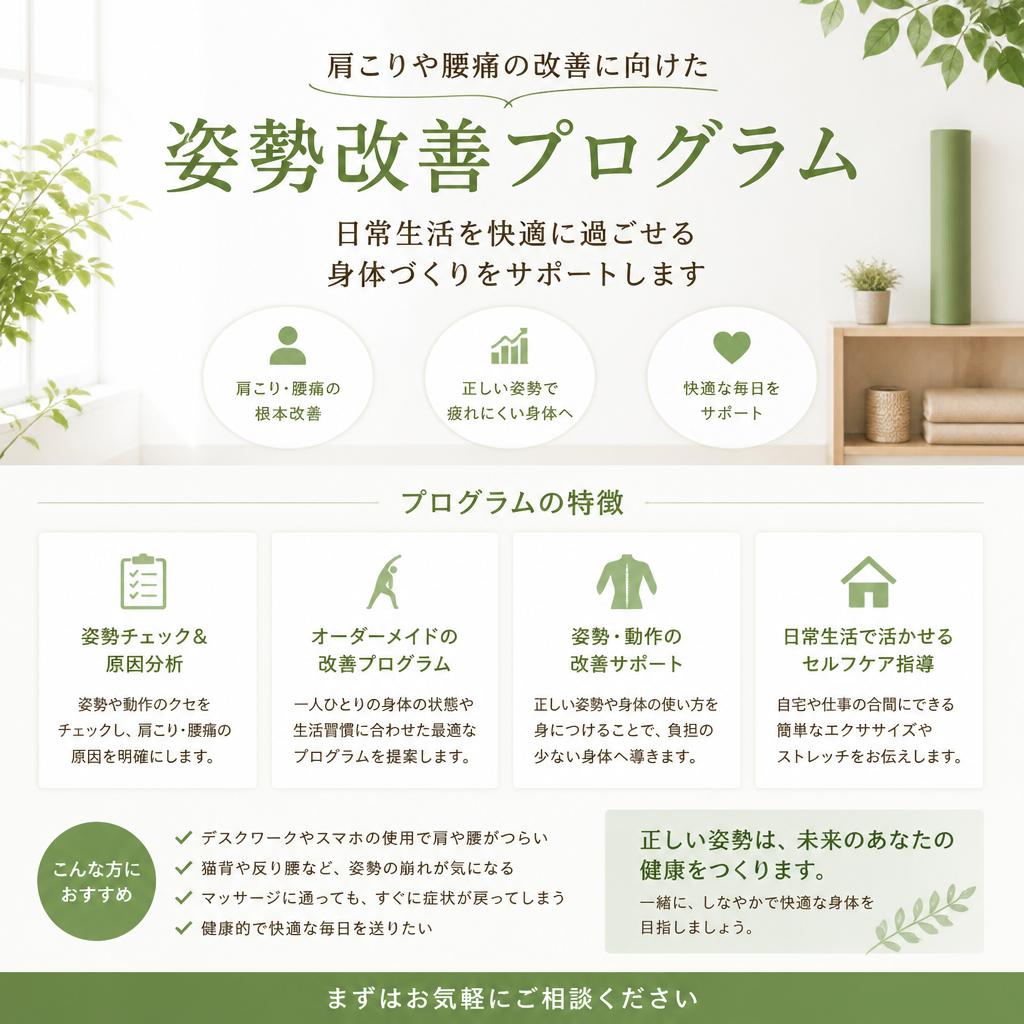 4. 姿勢改善プログラム
