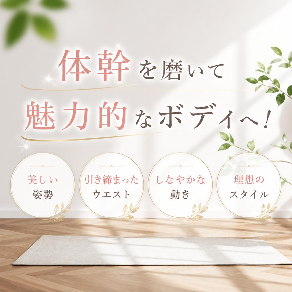 体幹を磨いて魅力的なボディへ！