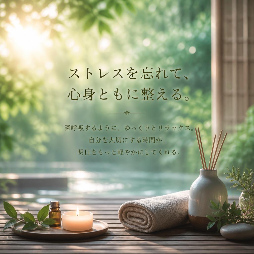 ストレスを忘れて、心身ともに整える。