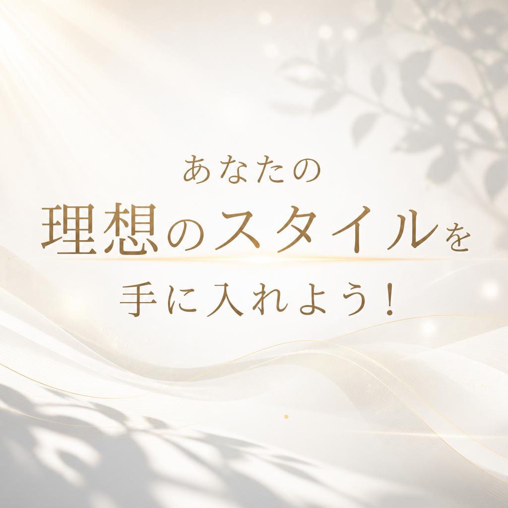 あなたの理想のスタイルを手に入れよう！